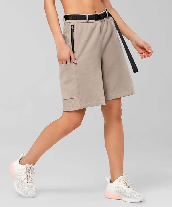 New Arrivals Shift Loose Webbing Belt Athflow Shorts | Women's Shorts