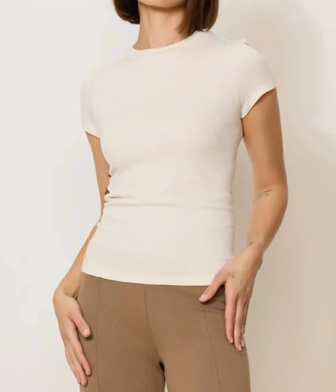 End Of Season Sale Maia Micromodal Tee In Marshmellow
