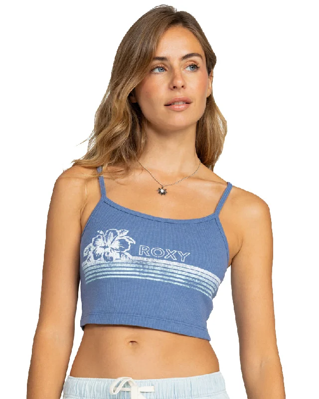 Fashion Essentials Roxy Hibiscus Stripe Tee