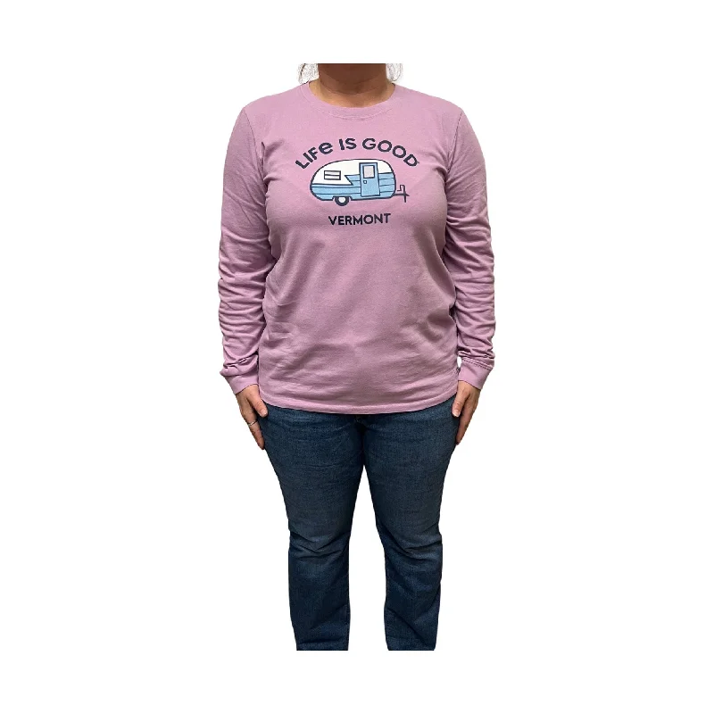 Crazy Price Slashing Life Is Good Women's Vermont Camper Tee - Violet Purple