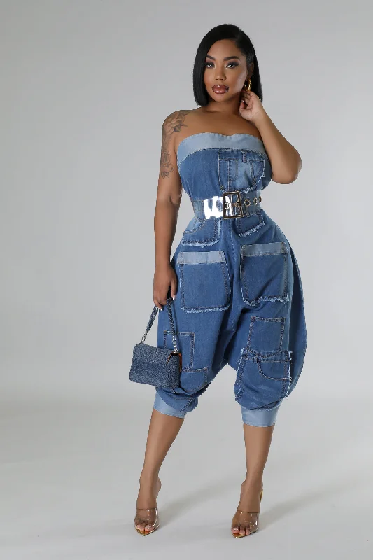 Athleisure Wear In The Mix Jumpsuit